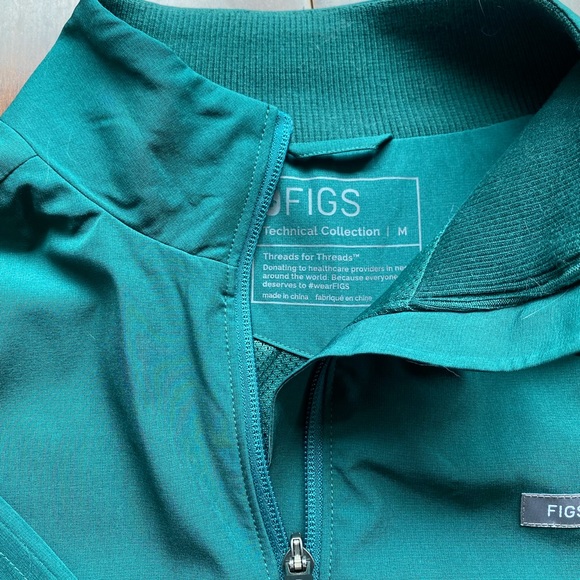 Figs- Sydney Scrub Jacket (medium) Amazon Green - Picture 3 of 3